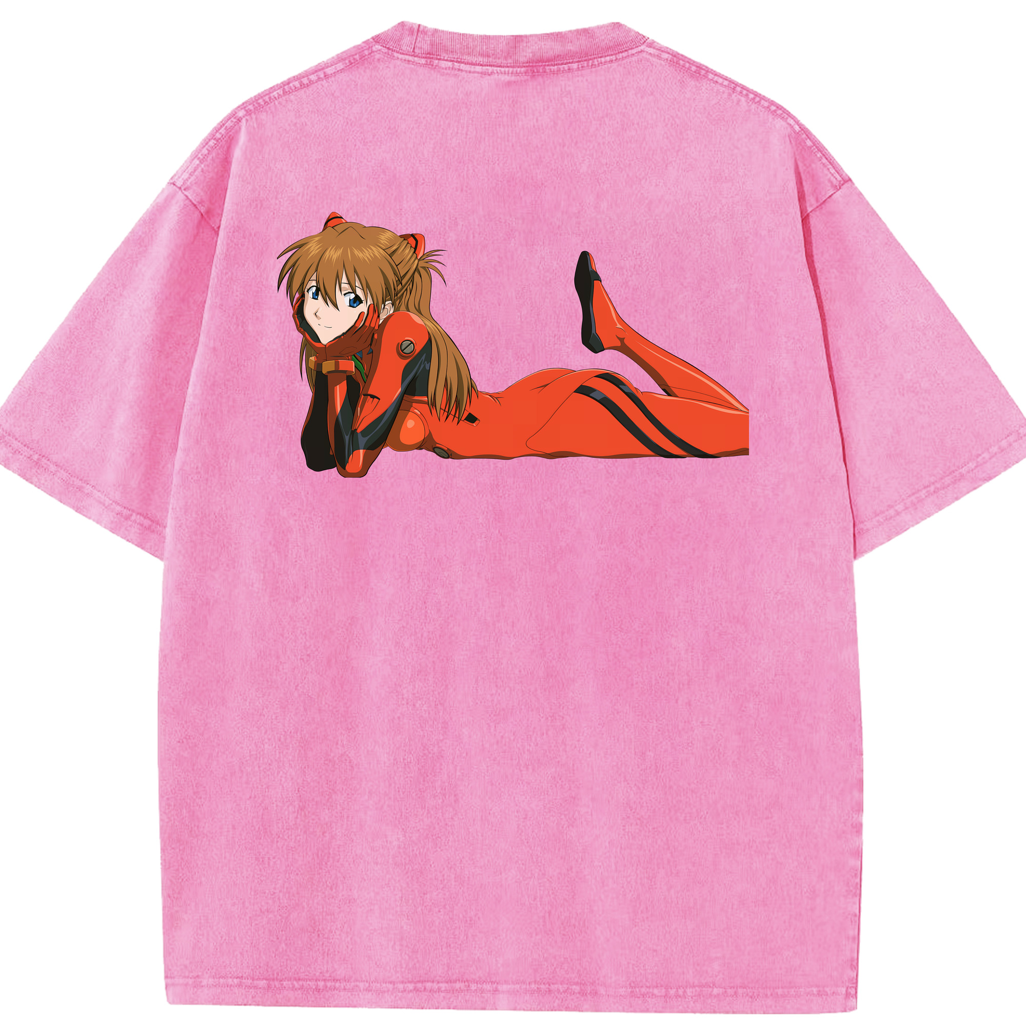 （画像用） EVA 新世紀エヴァンゲリオン 綿100% ヴィンテージ風 半袖Tシャツ（背面プリント）